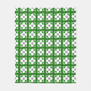 Green Clover Pattern Fleecedecke
