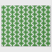 Green Clover Pattern Geschenkpapier (Flach)