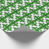 Green Clover Pattern Geschenkpapier (Ecke)