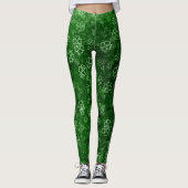 Green Clover Pattern Leggings (Vorderseite)