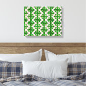 Green Clover Pattern Leinwanddruck (Insitu (Schlafzimmer))