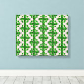 Green Clover Pattern Leinwanddruck (Insitu (Holzboden))