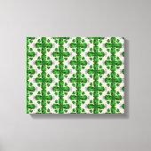 Green Clover Pattern Leinwanddruck (Vorderseite)