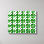 Green Clover Pattern Leinwanddruck (Vorderseite)