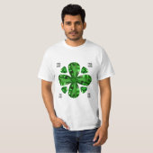 Green Clover Pattern T-Shirt (Vorne ganz)