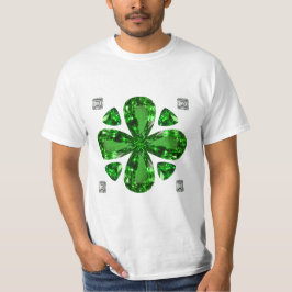 Green Clover Pattern T-Shirt