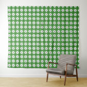 Green Clover Pattern Wandteppich (Beispiel (Horizontal))
