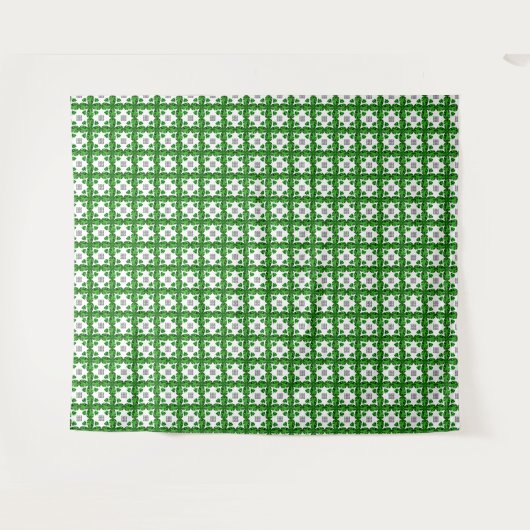 Green Clover Pattern Wandteppich (Vorderseite (Horizontal))