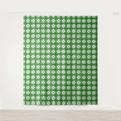 Green Clover Pattern Wandteppich (Vorderseite)