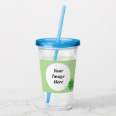 Green Clover Ribbon by Kenneth Yoncich Acryltrinkbecher (Rückseite)