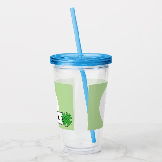 Green Clover Ribbon by Kenneth Yoncich Acryltrinkbecher (Links)