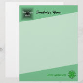 Green Clover Ribbon von Kenneth Yoncich (Vorne/Hinten)