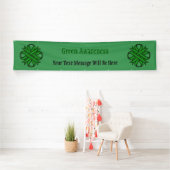 Green Clover Ribbon von Kenneth Yoncich Banner (Insitu)