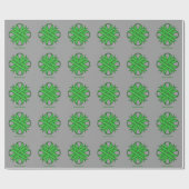 Green Clover Ribbon von Kenneth Yoncich Geschenkpapier (Flach)