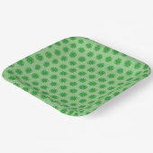 Green Clover Ribbon von Kenneth Yoncich Pappteller (Gewinkelt)