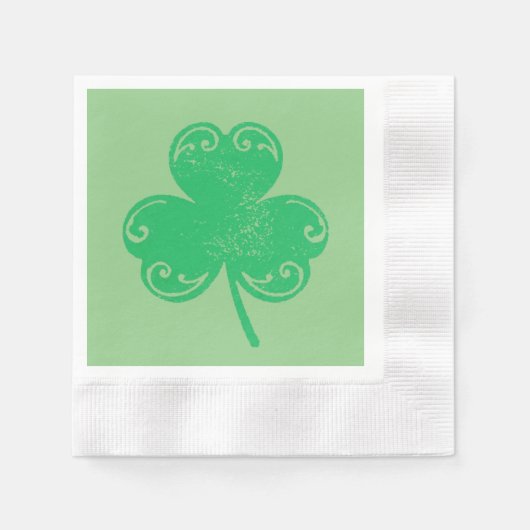 Green Clover St Patrick Serviette (Vorderseite)