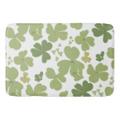 Green Cloverleaf St Patrick Day Garden Badematte (Vorderseite)