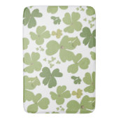 Green Cloverleaf St Patrick Day Garden Badematte (Vorderseite Vertikal)