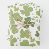 Green Cloverleaf St Patrick Day Garden Geschenkpapier Set (Beispiel)