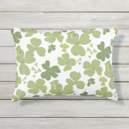 Green Cloverleaf St Patrick Day Garden Kissen Für Draußen