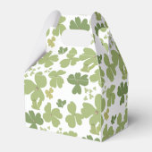 Green Cloverleaf St Patrick Day Garden Party Geschenkschachtel (Rückseite)