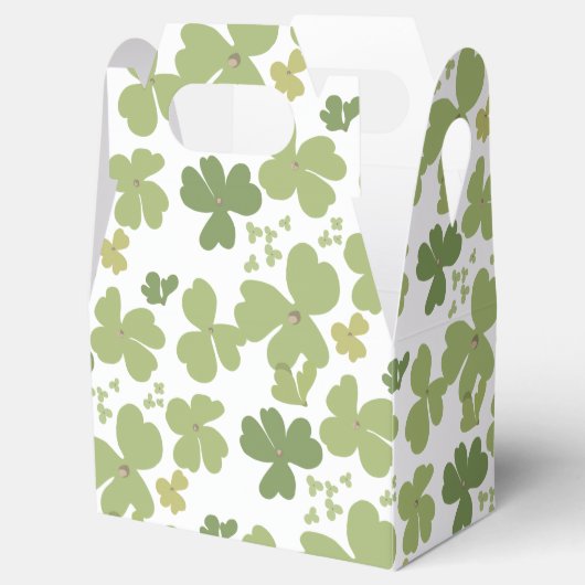 Green Cloverleaf St Patrick Day Garden Party Geschenkschachtel (Geöffnet)