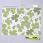 Green Cloverleaf St Patrick Day Garden Seidenpapier (Handwerk)