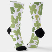 Green Cloverleaf St Patrick Day Garden Socken (Gewinkelt)