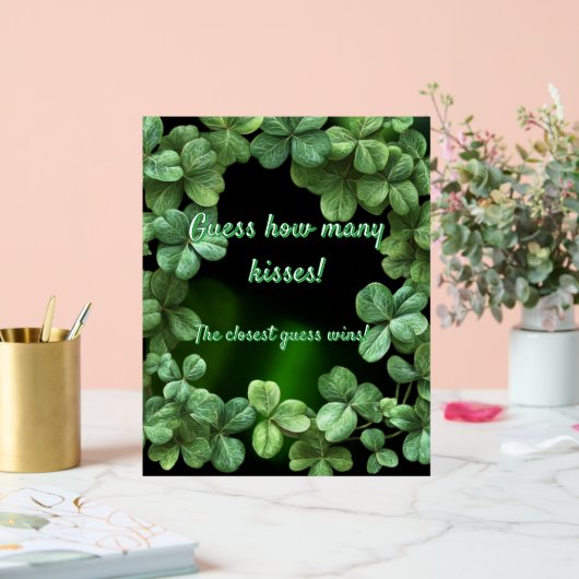 Green Clovers Baby Dusche Acrylschild (Hochzeit)