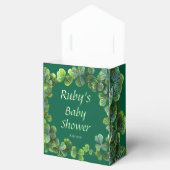 Green Clovers Baby Dusche Geschenkschachtel (Geöffnet)