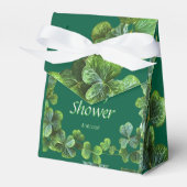Green Clovers Baby Dusche Geschenkschachtel (Vorderseite)