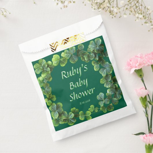 Green Clovers Baby Dusche Geschenktütchen (Versiegelt)