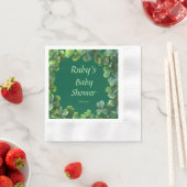 Green Clovers Baby Dusche Serviette (Beispiel)