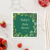 Green Clovers Baby Dusche Serviette (Beispiel)