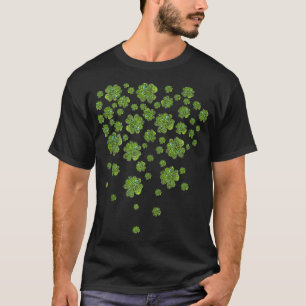 Green Clovers Funny Retro Kleeblatt Saint Patricks T-Shirt