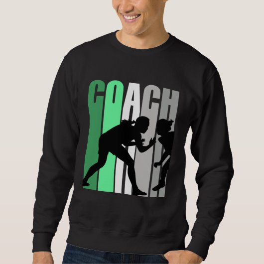 Green Coach Of Wrestling Instructor Wrestling Pret Sweatshirt (Vorderseite)
