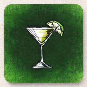 Green cocktail absinthe untersetzer