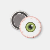 Green Color Eyeball Halloween Bloodshot Eyeball Magnet (Vorderseite/Rückseite)