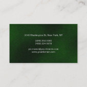 Green Color Makeup Artist Script Business Card Visitenkarte (Rückseite)
