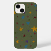 Green Colorful Star Phone Case (Rückseite)