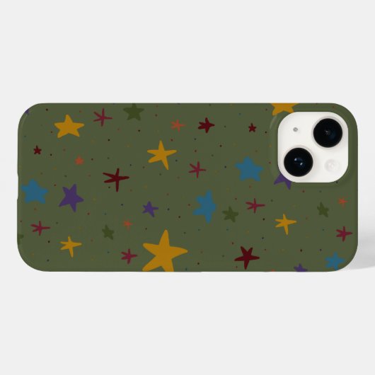 Green Colorful Star Phone Case (Rückseite (Horizontal))