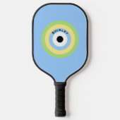 Green Combining Bullseye von Shirley Taylor Pickleball Schläger (Vorderseite)