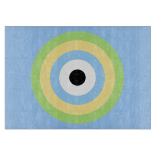 Green Combining Bullseye von Shirley Taylor Schneidebrett