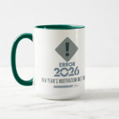 Green Combo Funny Error 2026 Two-Tone Mug Tasse (Links)