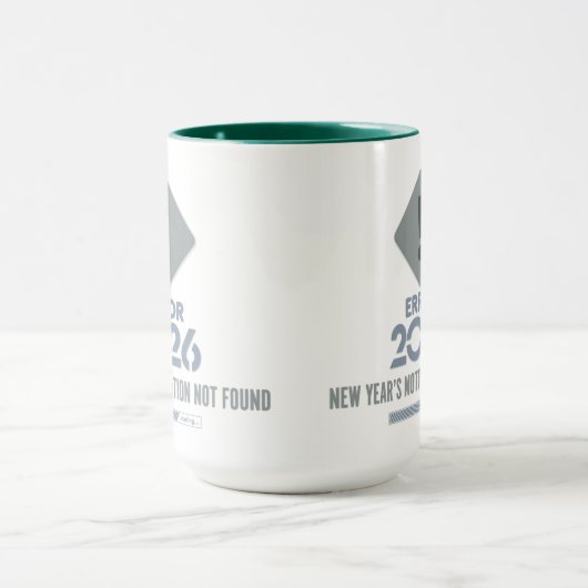Green Combo Funny Error 2026 Two-Tone Mug Tasse (Zentrum)