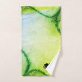 Green Comedy und Tragedy Theater Design Badhandtuch Set (Handtuch)