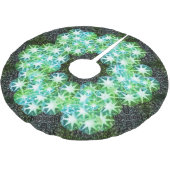 Green Compass Gemstone Kristall Glitzer Sparkle Polyester Weihnachtsbaumdecke (Schrägansicht)