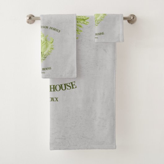 Green Conch Muschel Badetuch Set (Insitu)
