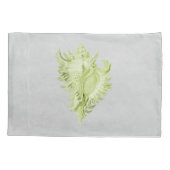 Green Conch Muschel Pillow Case Kissenbezug (Rückseite)