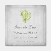 Green Conch-Muschel Speichern des Datumsfensters Magnet (Vorne)